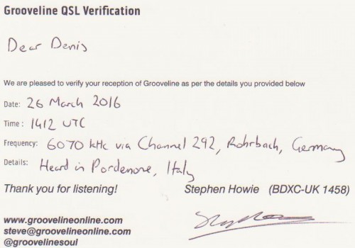 Denis Grooveline QSL 002
